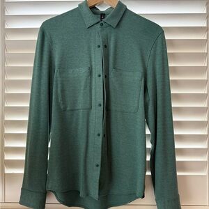 Men's Green Button-Up Shirt